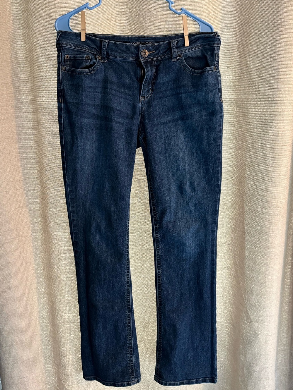 Dark Blue Women’s Maurice’s Straight-Leg Jeans